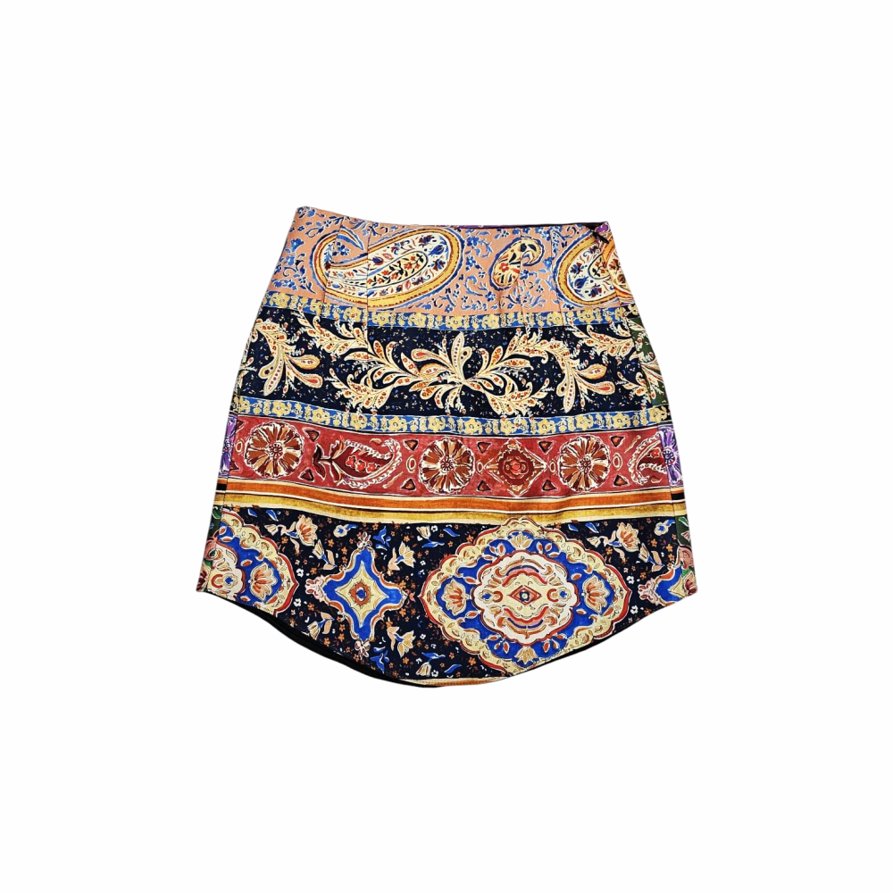 A-Line Mini Skirt with Bold Print - Zara