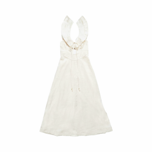 Halcyon Flutter Linen Midi Dress - Zimmermann
