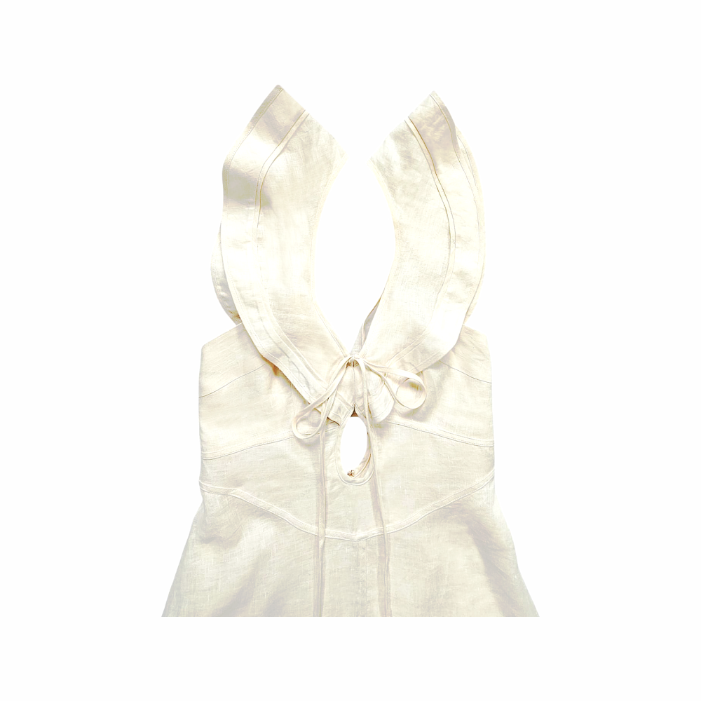 Halcyon Flutter Linen Midi Dress - Zimmermann