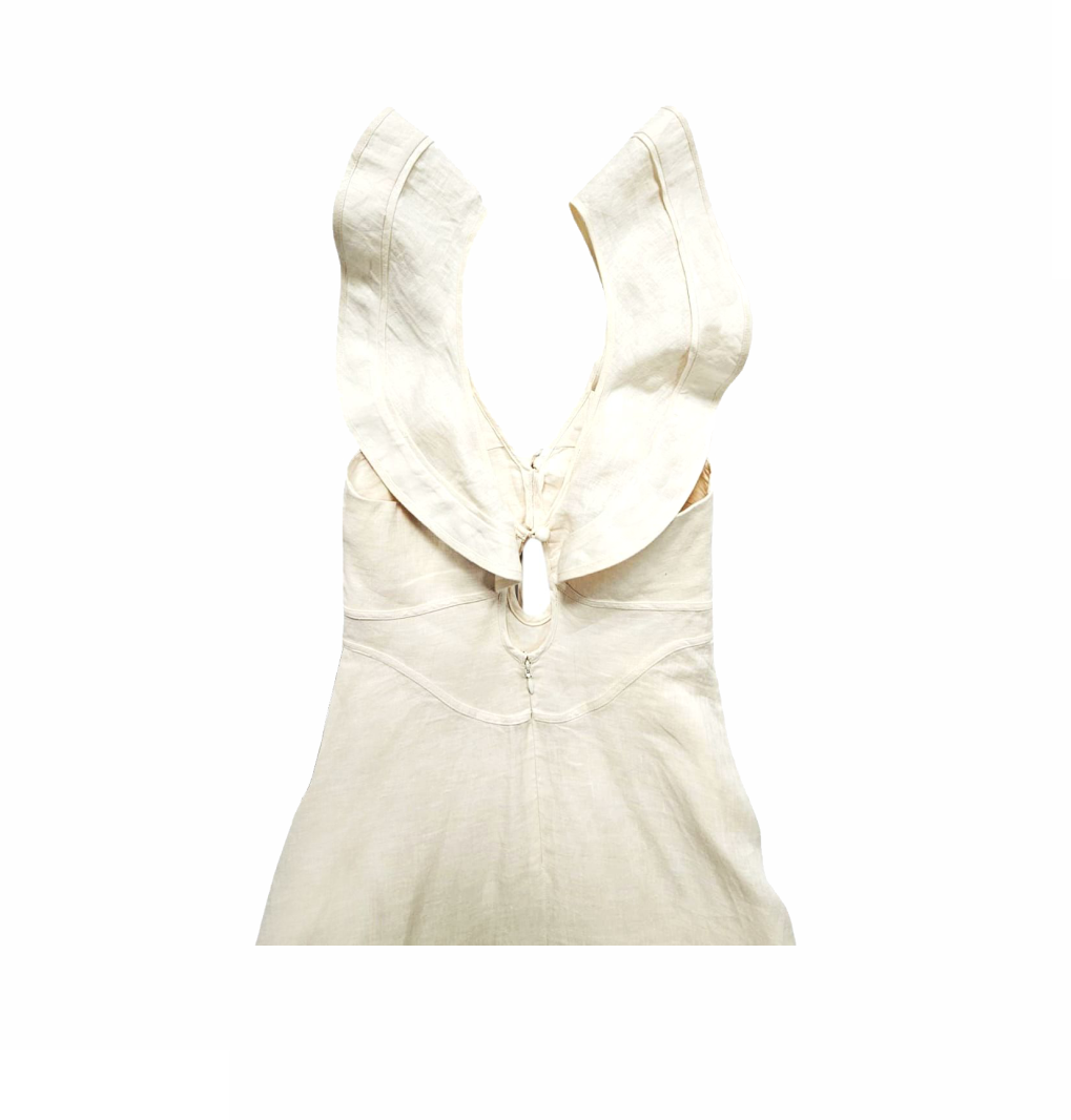 Halcyon Flutter Linen Midi Dress - Zimmermann