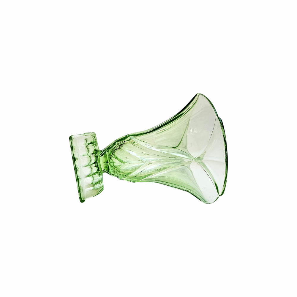 Art Deco Uranium Glass Vase - Stölzle - Re:Velvet