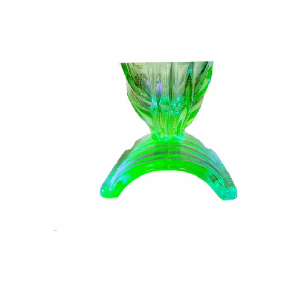Art Deco Uranium Glass Vase - Stölzle - Re:Velvet