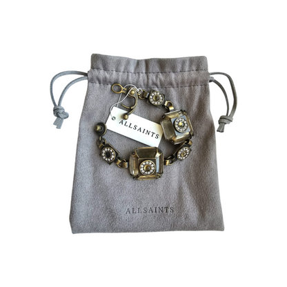 Crystal Embellished Linked Bracelet - ALL SAINTS