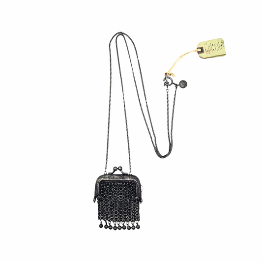 Mesh Purse Pendant on Chain Necklace - All Saints