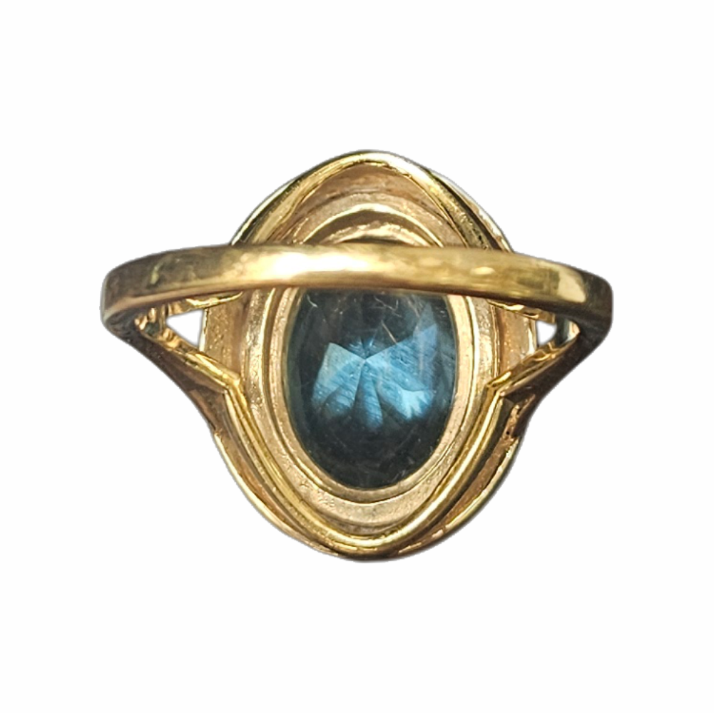 Aqua-Blue Statement Ring