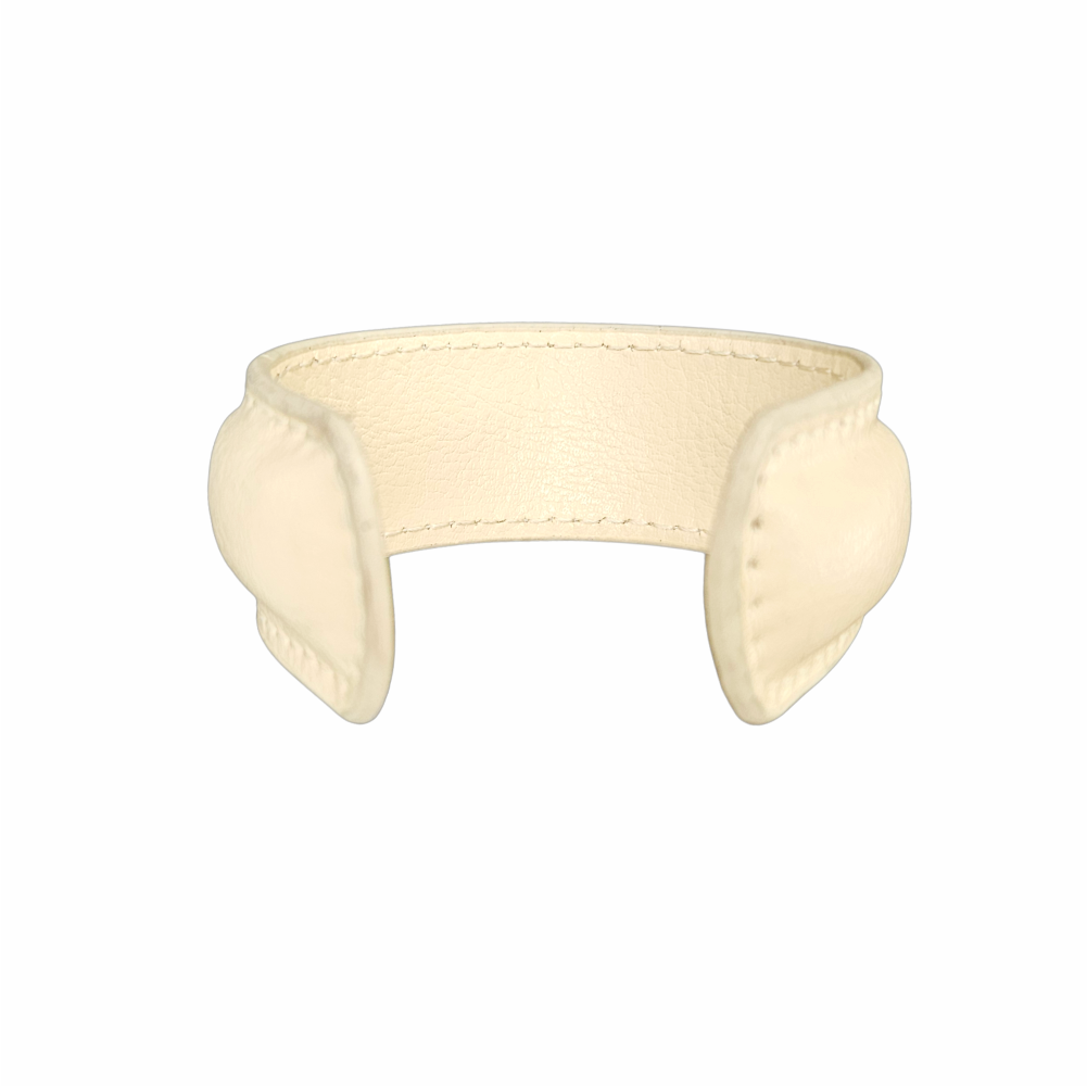 Padded Faux - Leather Statement Cuff Bracelet