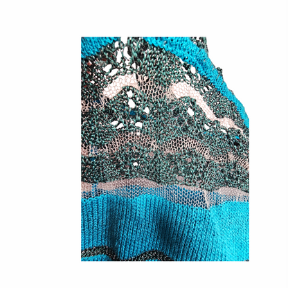 Vintage Metallic Knit Camisole Top with Sequins circa 2000s - Bazar Christian Lacroix