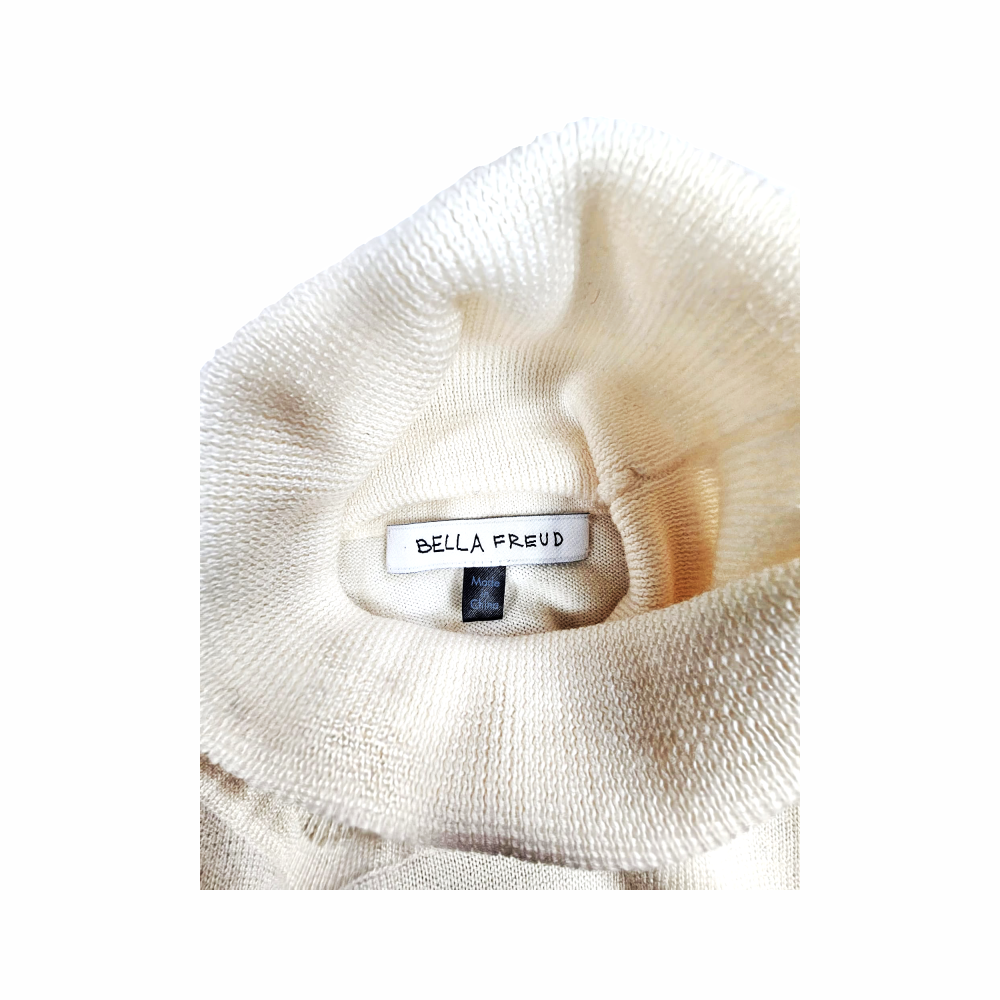 Merino Wool Roll Neck Jumper with “Roxy” Heart Motif - Bella Freud - Re:Velvet