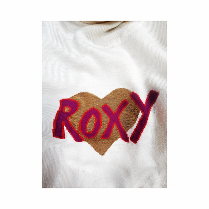 Merino Wool Roll Neck Jumper with “Roxy” Heart Motif - Bella Freud - Re:Velvet