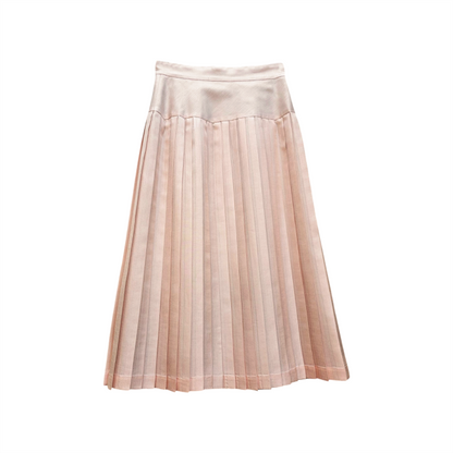 Silk Pleated Skirt