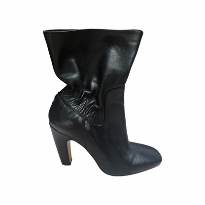 Leather Heeled Ankle Boots - Boss