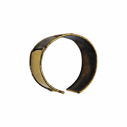 Vintage Brass Sculptural Cuff Bracelet