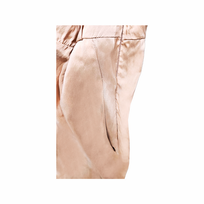 Champagne Silk One-Shoulder Jumpsuit - Chica Luddi Been Queen