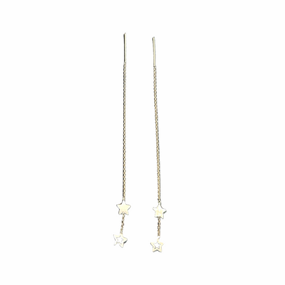 Double Star Pull-Through Threader Earrings - Re:Velvet