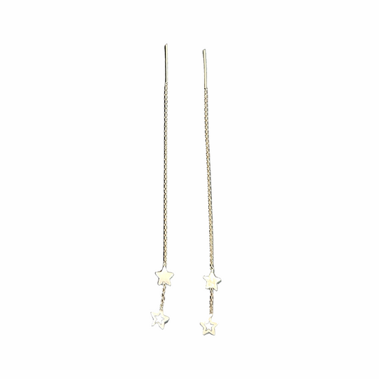 Double Star Pull-Through Threader Earrings - Re:Velvet