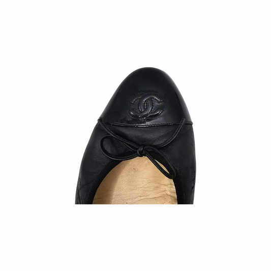 Calfskin CC Ballerina Pumps - Chanel