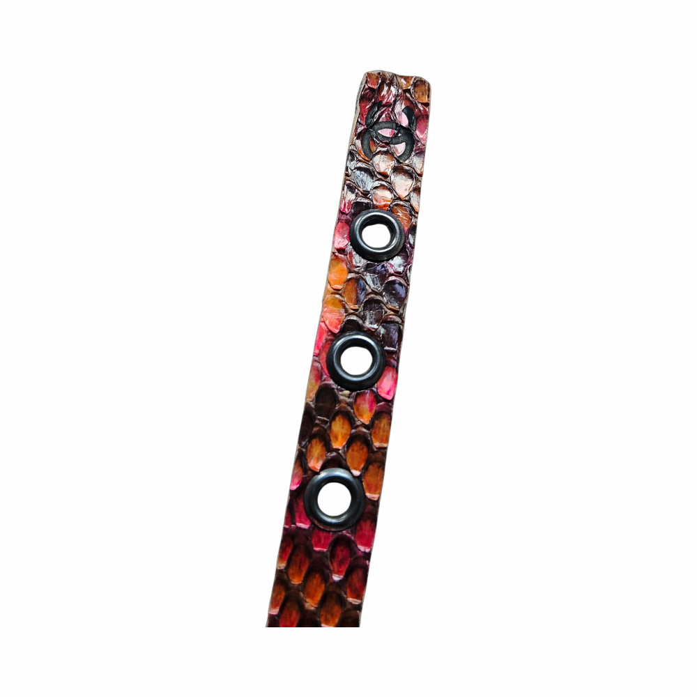 Vintage 2000 Snakeskin Reptile Leather Belt - Chanel