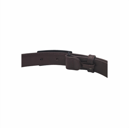 Vintage 1990s- 2000s Caviar Leather Belt with Black Logo Plaque - Chanel
