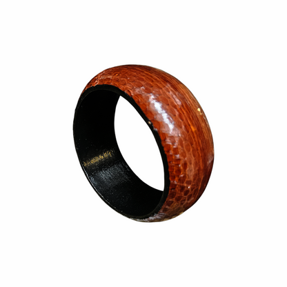Snakeskin-Effect  Domed Statement Bangle