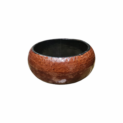 Snakeskin-Effect  Domed Statement Bangle