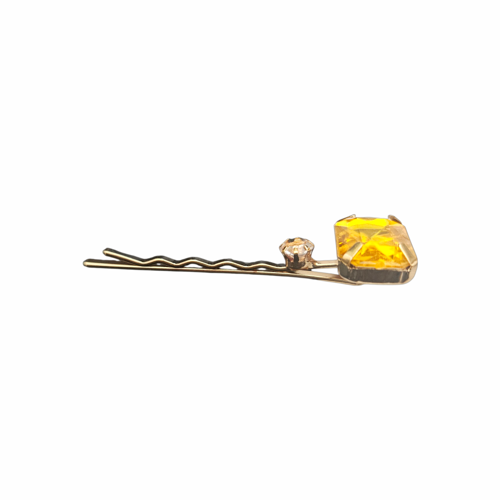 Jewel-Tone Crystal Hair Grips