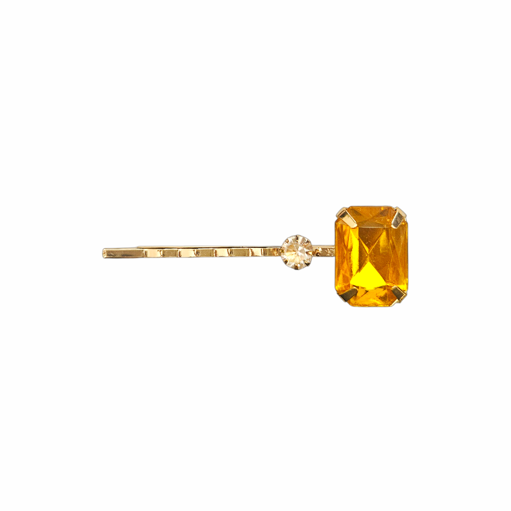 Jewel-Tone Crystal Hair Grips