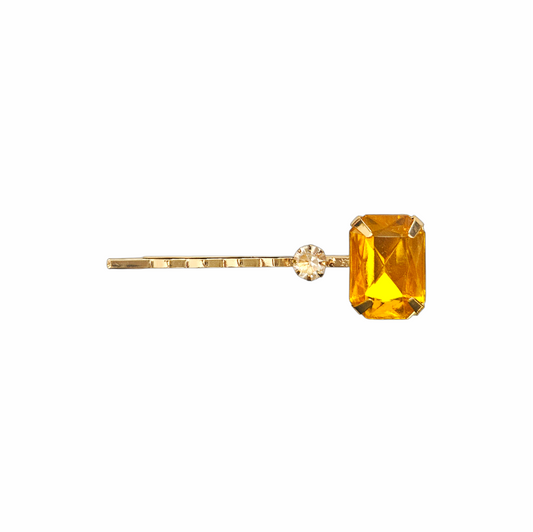 Jewel-Tone Crystal Hair Grips