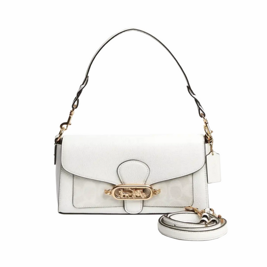 Leather and Canvas Jade Messenger Bag - Coach