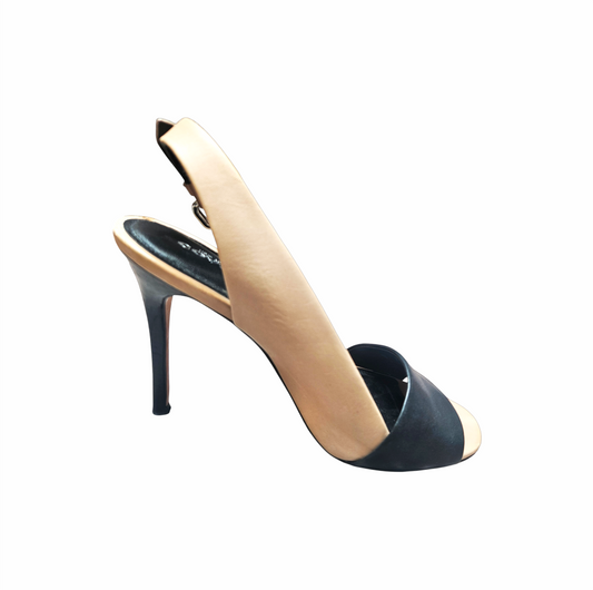 Leather Slingback Stiletto Sandals - Coach - Re:Velvet