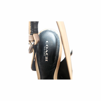 Leather Slingback Stiletto Sandals - Coach