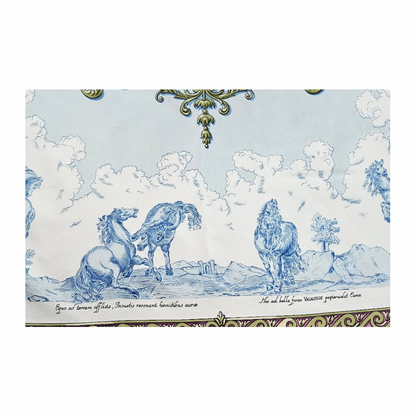 90cm Carré - “Courbettes et Cabrioles” Silk Scarf (1654) by Jean-Louis Façonnet"- Hermès