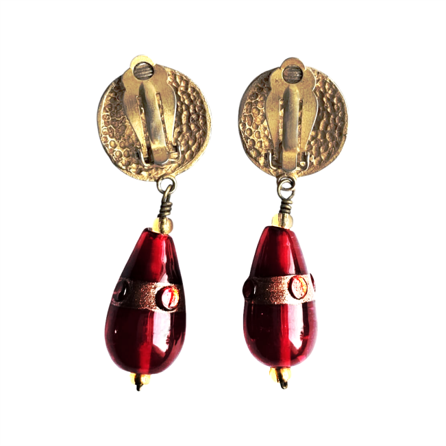 Marteled Barocco Style Dangling Earrings