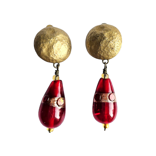 Marteled Barocco Style Dangling Earrings