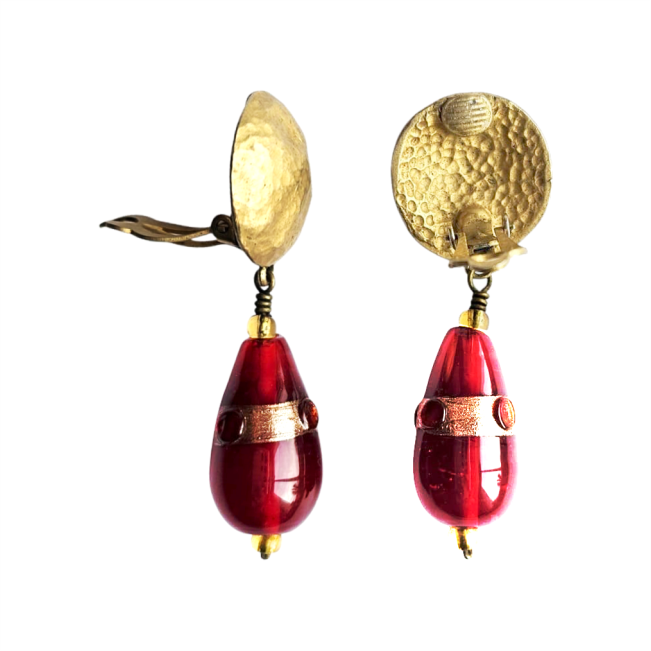 Marteled Barocco Style Dangling Earrings