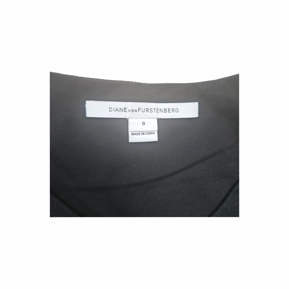Y2K Black Sheath Dress With Ruched Detail - Diane Von Furstenberg
