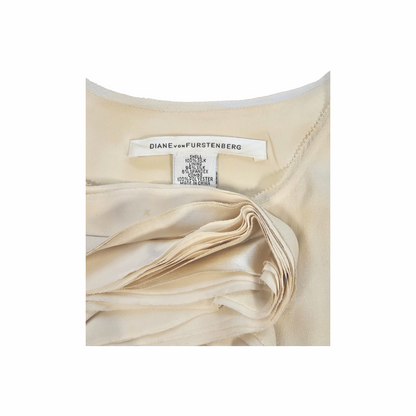 Semi Sheer Balloon Sleeves Silk Blouse - Diane von Furstenberg