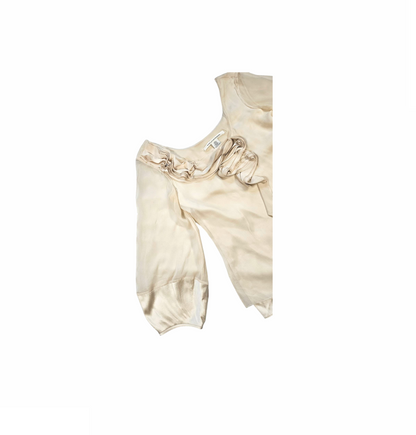 Semi Sheer Balloon Sleeves Silk Blouse - Diane von Furstenberg
