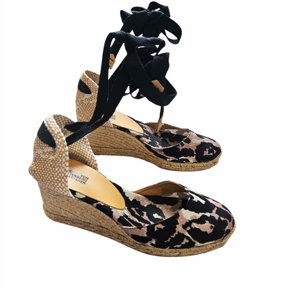 Leopard Lace-Up Wedge Espadrilles - Diane Von Furstenberg x Castañer