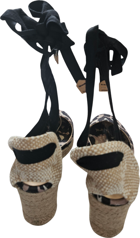Leopard Lace-Up Wedge Espadrilles - Diane Von Furstenberg x Castañer