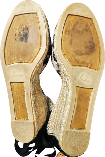 Leopard Lace-Up Wedge Espadrilles - Diane Von Furstenberg x Castañer