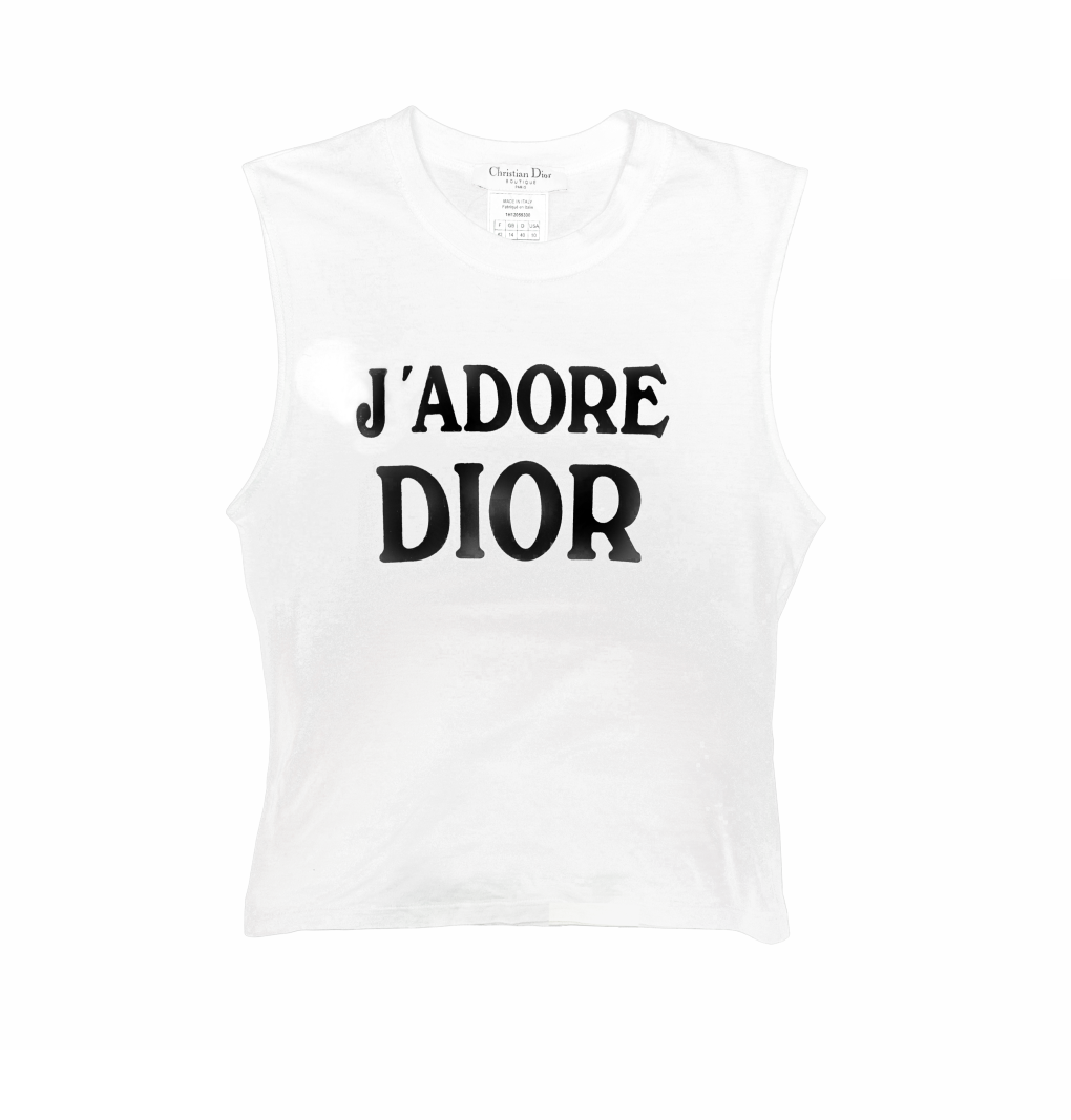 J’Adore Dior Sleeveless Cotton T-Shirt – World Champion 1947 - Christian Dior