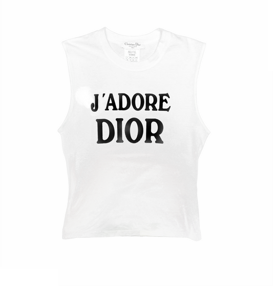 J’Adore Dior Sleeveless Cotton T-Shirt – World Champion 1947 - Christian Dior