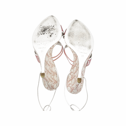 Diorissimo Canvas Strappy  Platform Sandals - Dior