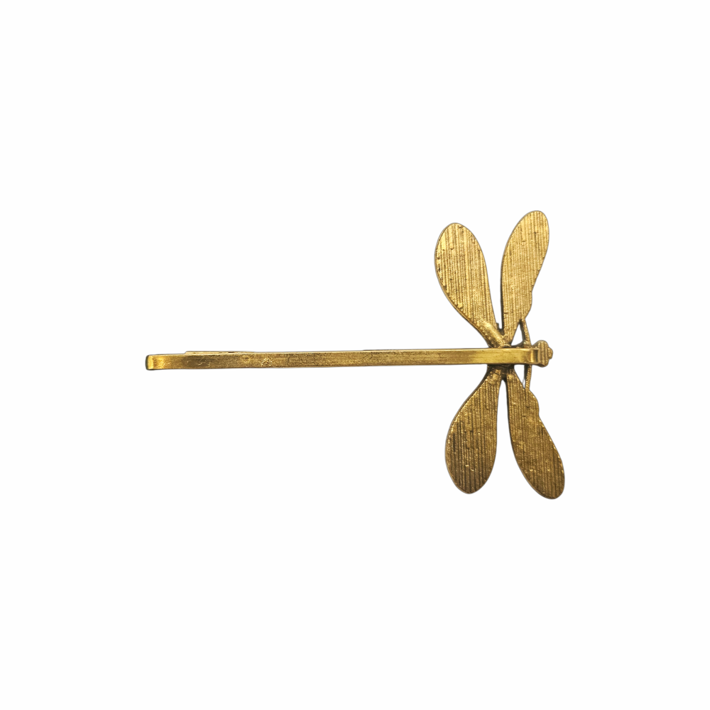 Antiques Gold-Tone Dragonfly Hair Grip