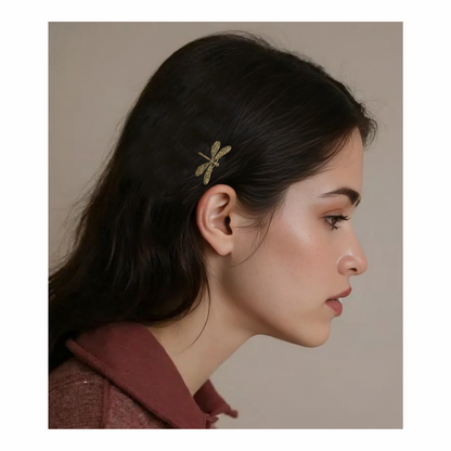 Antiques Gold-Tone Dragonfly Hair Grip - Re:Velvet