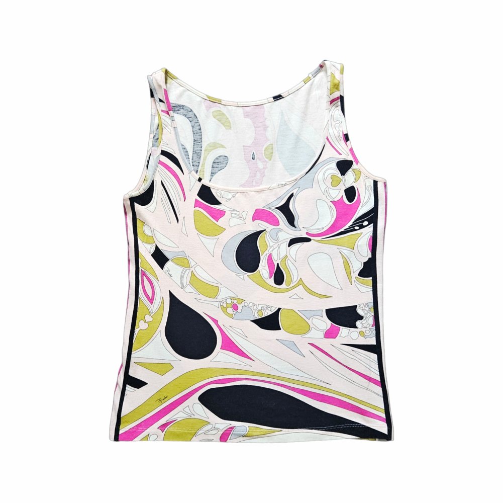 Y2K Printed Sleeveless Top - Emilio Pucci