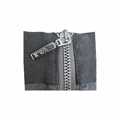 Back view of Emporio Armani skirt with branded zip fastening