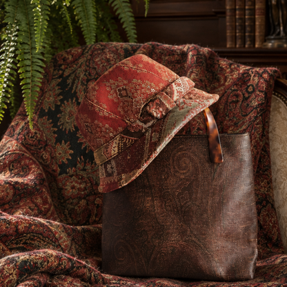 Vintage 90s Paisley Tote Bag with Tortoiseshell Handles –  Etro - Re:Velvet