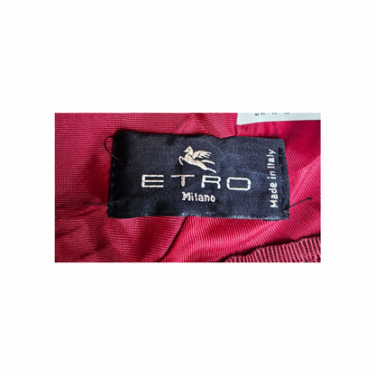 ETRO Milano Made in Italy label inside vintage tapestry hat