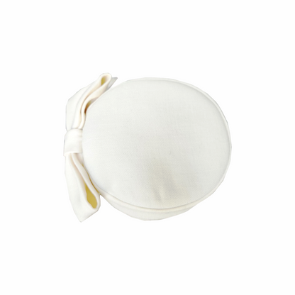 1950s - 60s Ivory Cocktail Hat with Oversized Bow
